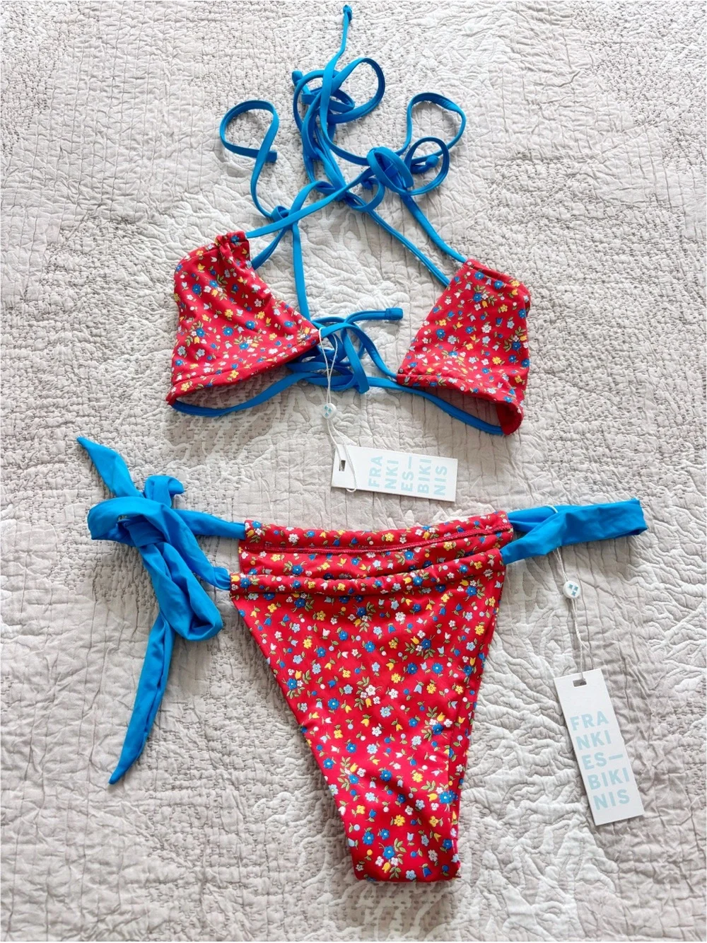 NWT Frankie’s Bikinis Seaside Farm Bikini Set